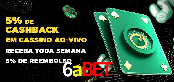 Promoções do cassino ao Vivo 6abet